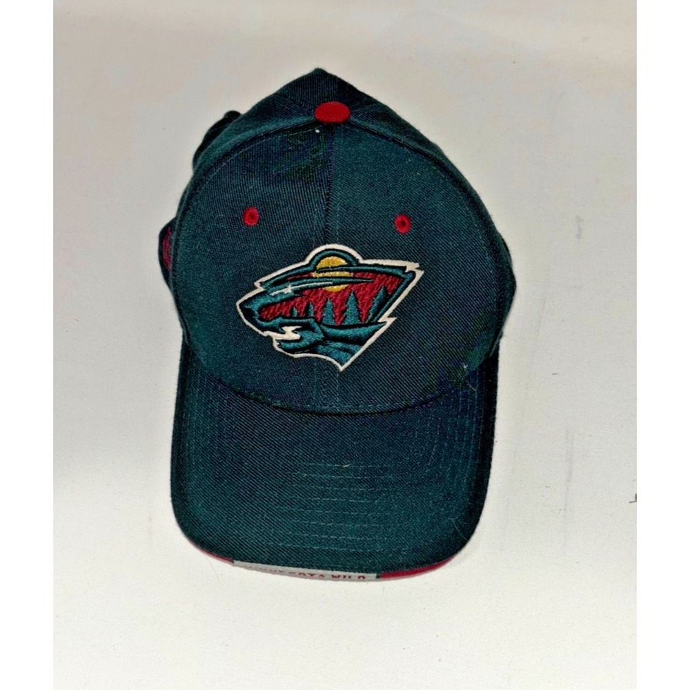 Y2K Zephyr Minnesota Wild NHL Baseball Cap Men's Adjustable Green Strap Back